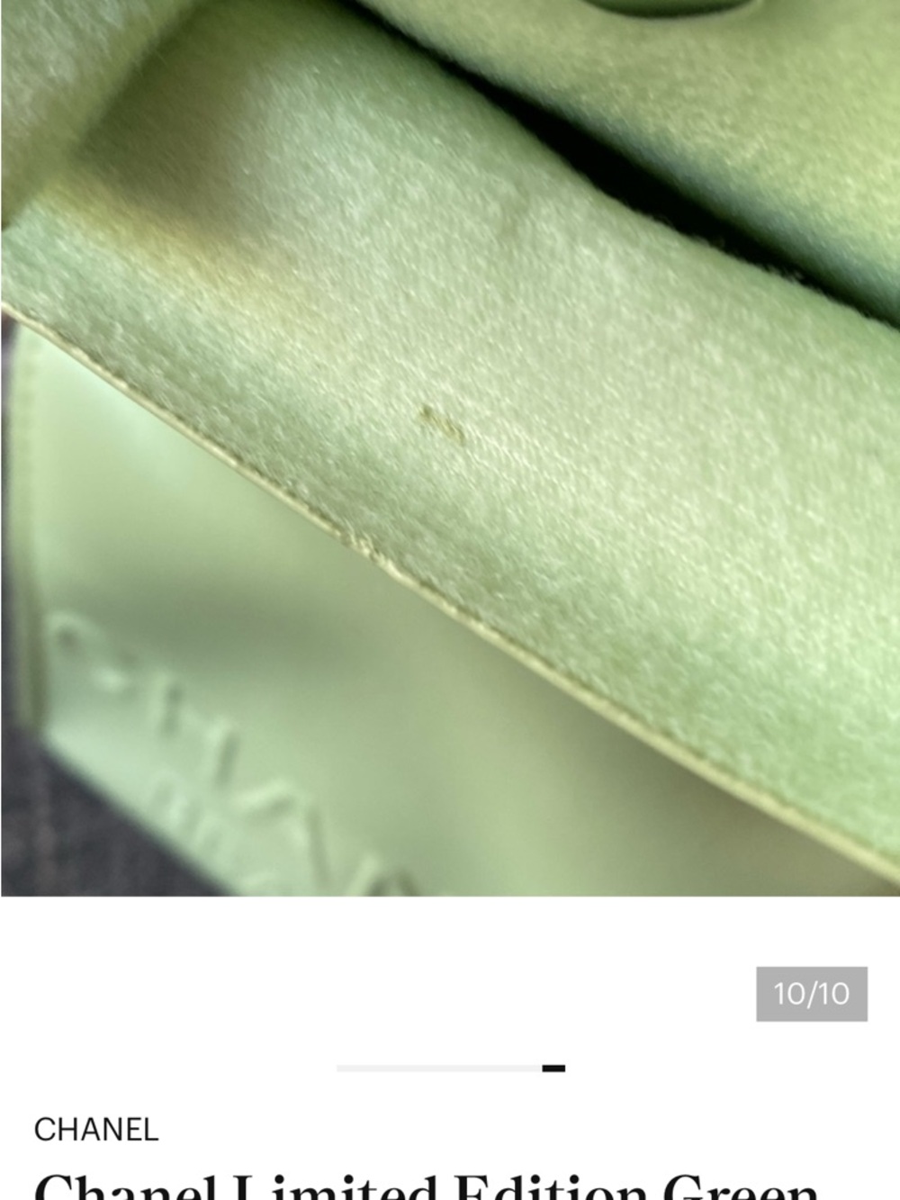 Chanel Limited Edition Green Makeup Pouch - Picture 7 of 7